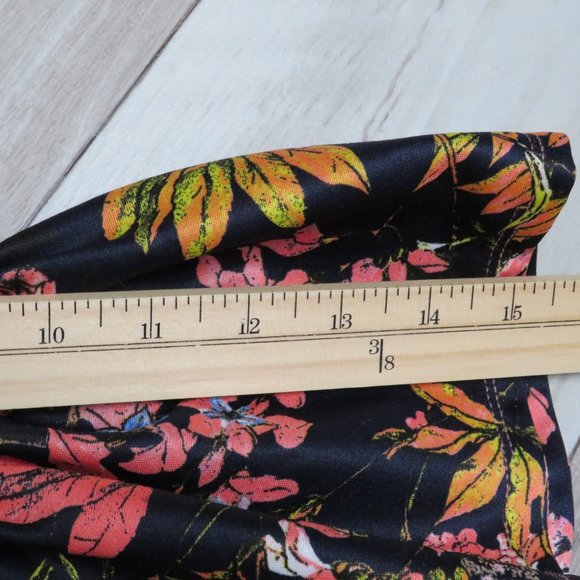 Robbie Bee* Women's Half Bell Sleeve V-Neck Floral‎ Lined Midi Dress~ Size Small - Picture 8 of 10